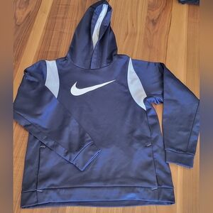 Nike Blue Hoodie with White Logo